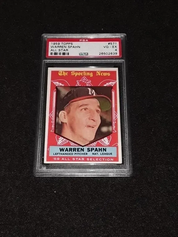 1959 Topps Warren Spahn PS 4 All-Star