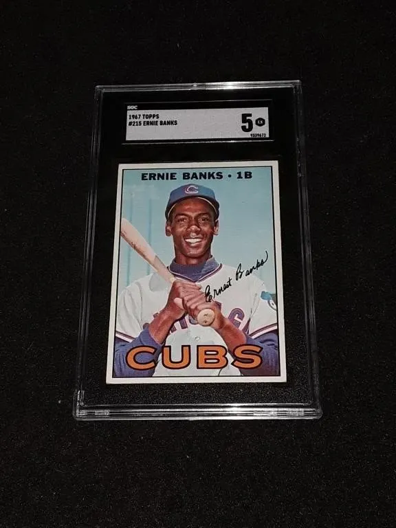 1967 Topps Ernie Banks SGC 5