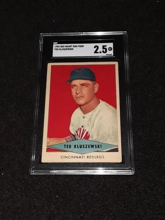 1954 Red Heart Dog Food Ted Kluszewski SGC 2.5