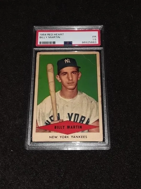 1954 Red Heart Billy Martin PSA 1.5