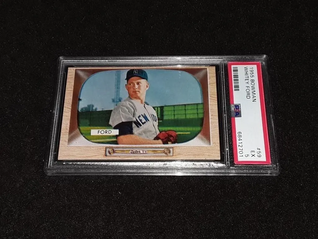 1955 Bowman Whitey Ford PSA 5