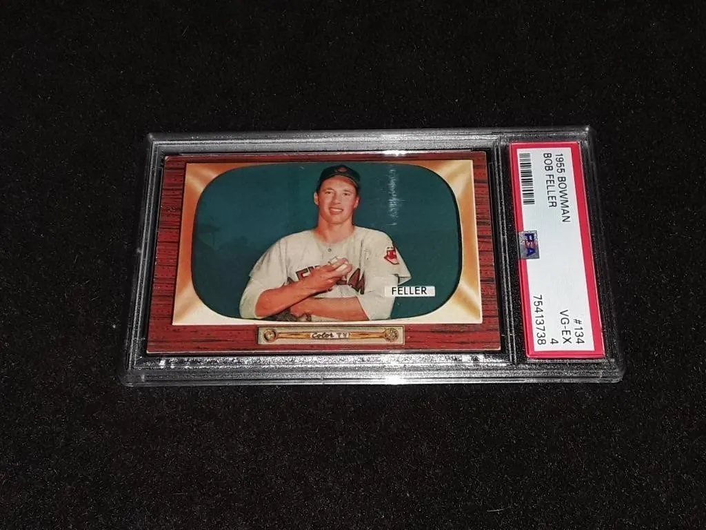 1955 Bowman Bob Feller PSA 4