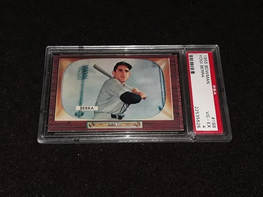 1955 Bowman Yogi Berrs PSA 4