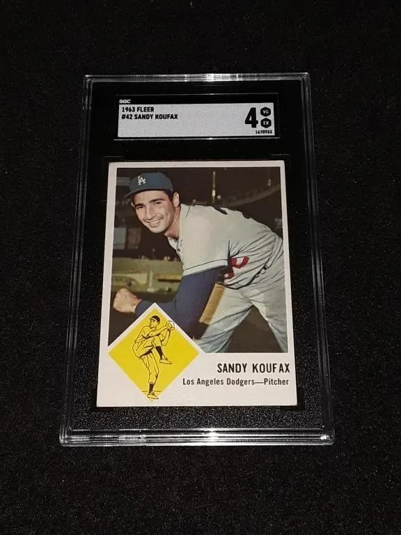 1963 Fleer Sandy Koufax SGC 4