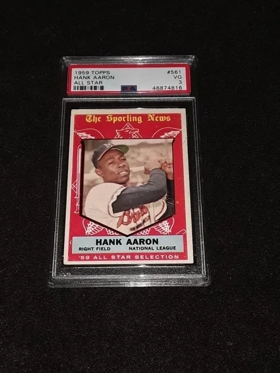 1959 Topps Hank Aaron PSA 3 All-Star