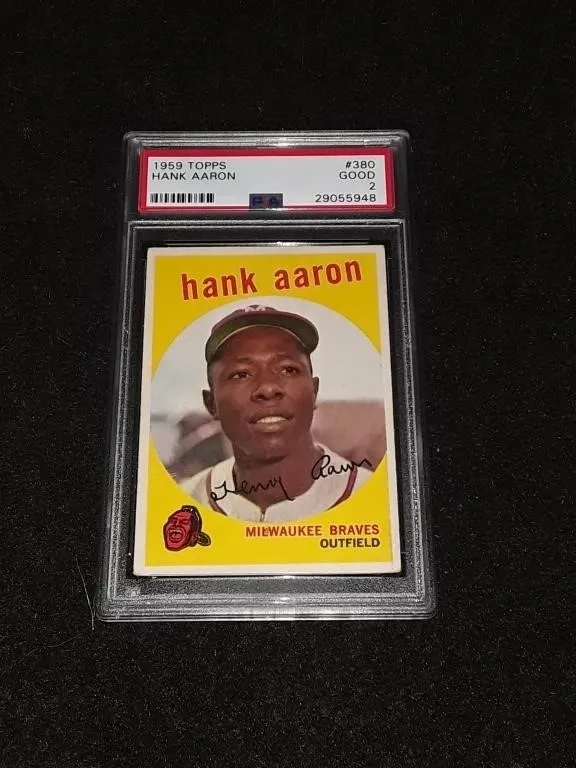 1959 Topps Hank Aaron PSA 2