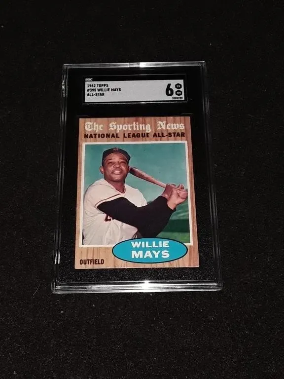 1962 Topps Willie Mays SGC 6 All-Star