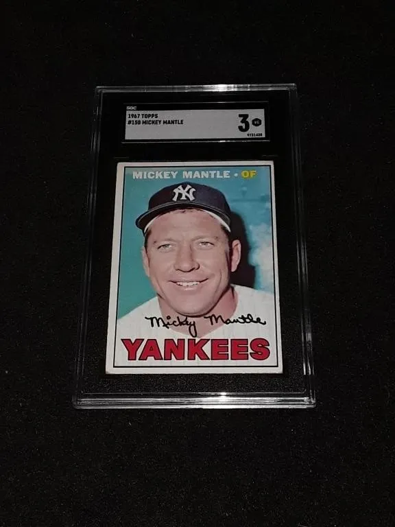 1967 Topps Mickey Mantle SGC 3