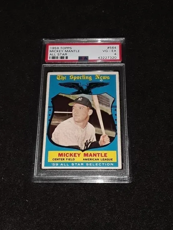 1959 Topps Mickey Mantle PSA 4 All-Star