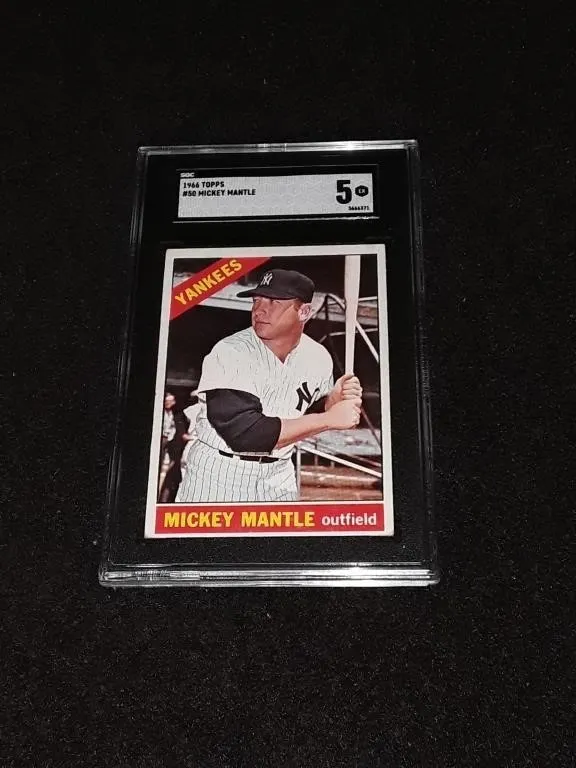 1966 Topps Mickey Mantle SGC 5