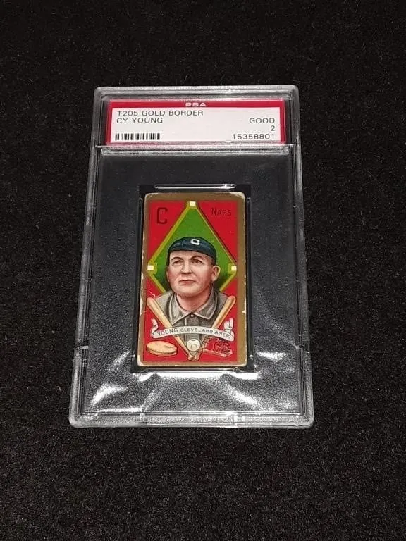 T205 Gold Border Cy Young PSA 2