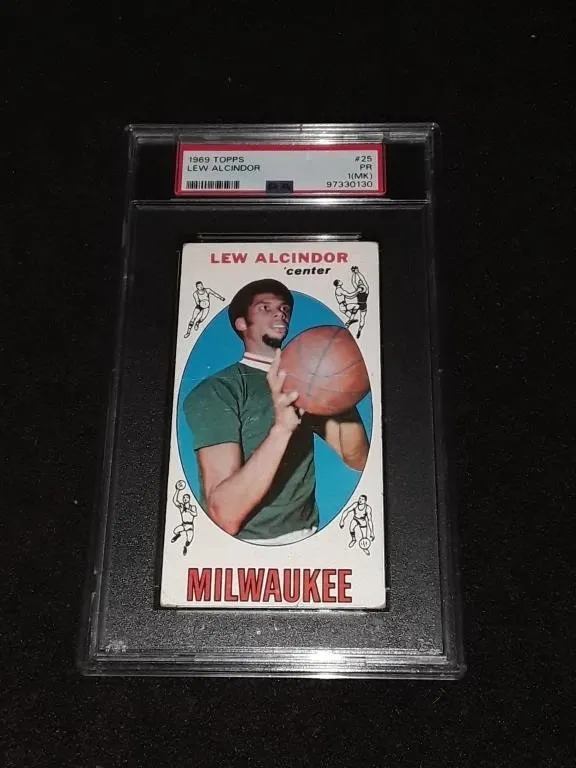 1969 Topps Kareem Abdul-Jabbar PSA 1 Rookie