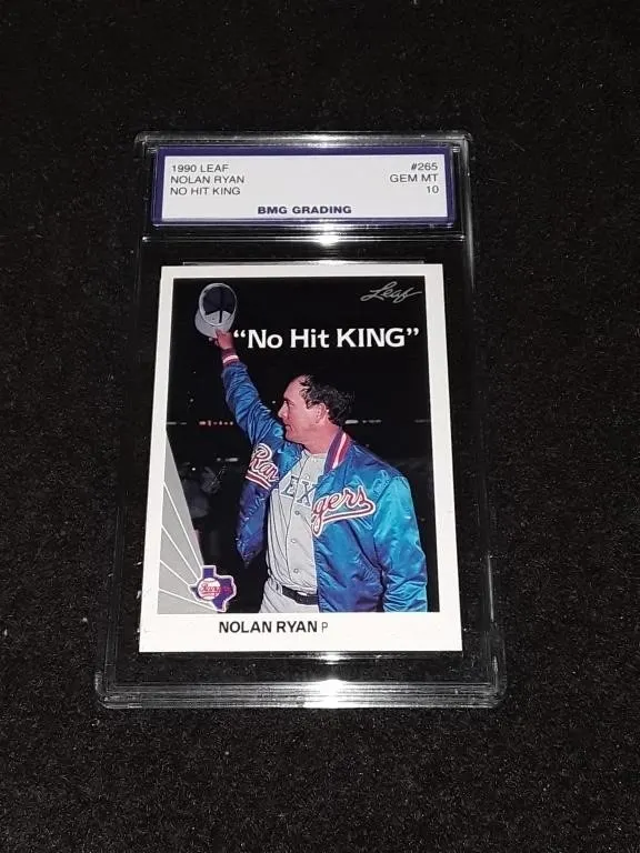 1990 Leaf Nolan Ryan GEM MT 10 No Hit King