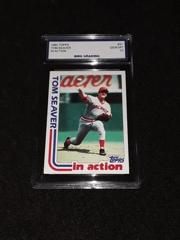 1982 Topps Tom Seaver GEM MT 10 In Action