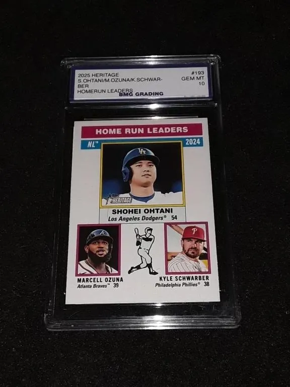 Shohei Ohtani/Ozuna/Schwarber 2025 Heritage GEM MT