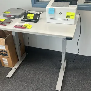 48”x30” esi laminate adjustable height standing desk with metal base