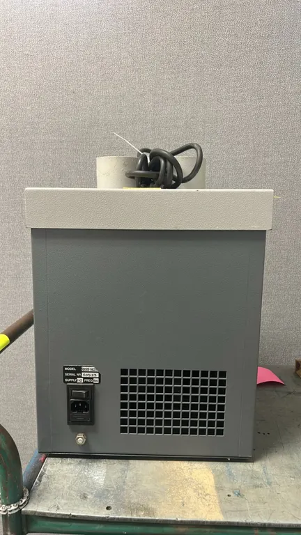 Pace Arm-Evac 105 portable fume extraction system. Features dual inlet ports, side latching lid, and power cord. S/N: 603123. Electrical: 110V, 60 Hz.