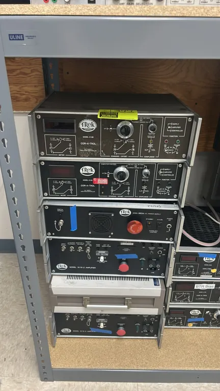 Trek high-voltage power supplies, amplifiers, and controllers. Includes (1) Model 610B Cor-A-Trol supply/controller, (1) Model 610C Cor-A-Trol supply/
