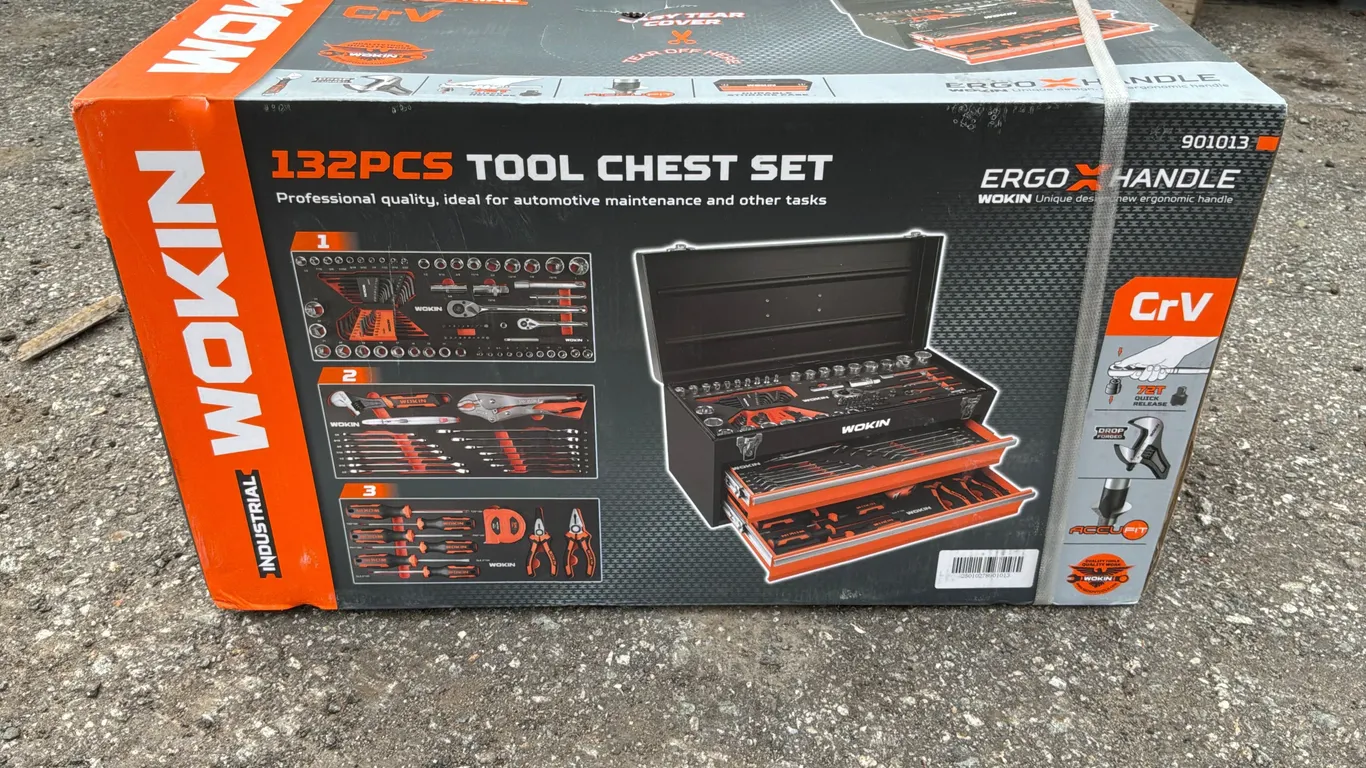 UNUSED WOKIN 132 PC TOOL CHEST SET