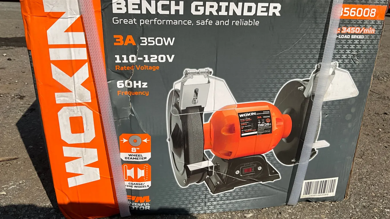 UNUSED WOKIN 8" BENCH GRINDER