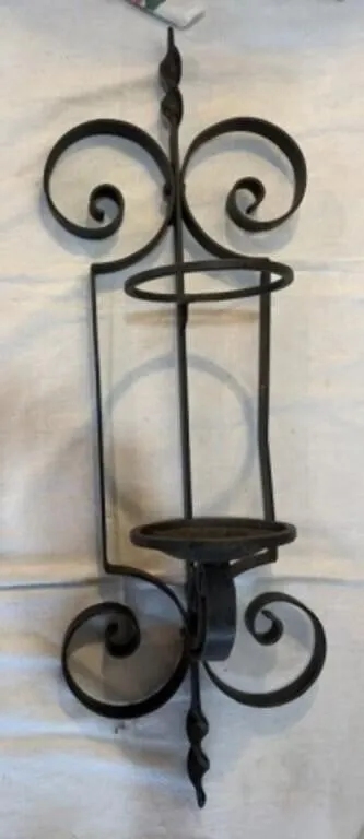 Iron Wall Candle Holder