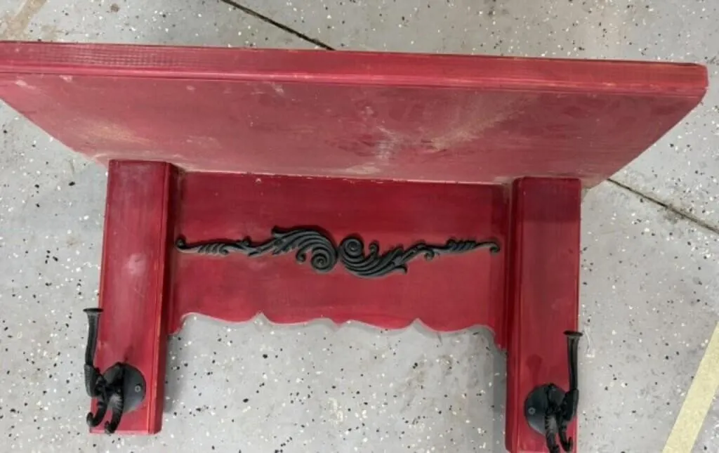 Red wood Hall Shelf
