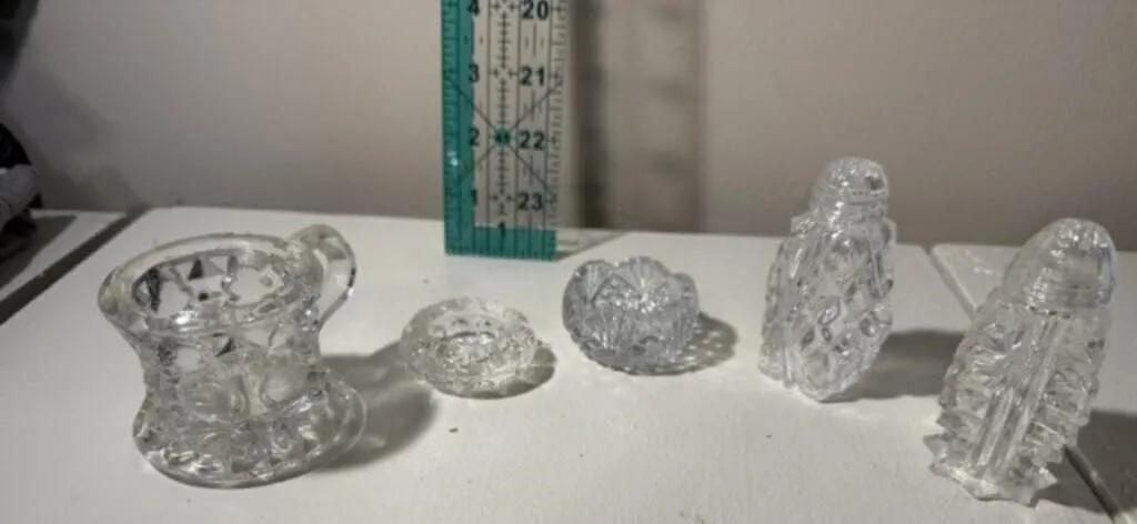 Clear glass items