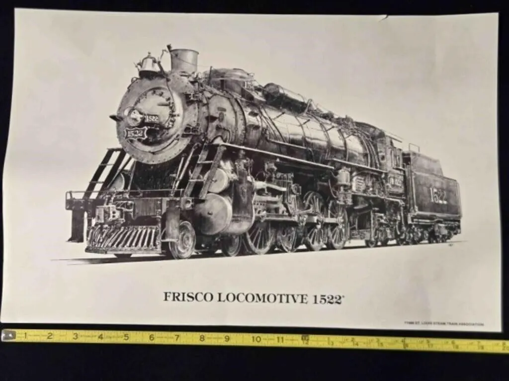 Frisco Locomotive 1522 Poster, 20"x13"