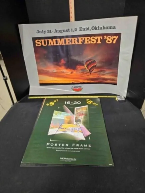 Enid Summerfest poster &16"x20" poster frame