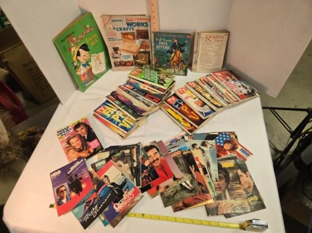 TV schedules, Reader's Digest, Coloring book