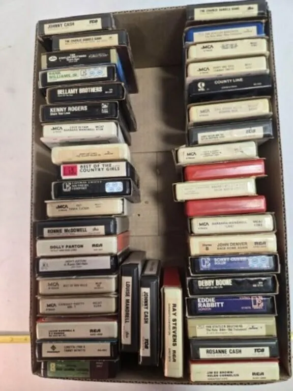 41 Country music 8 track tapes