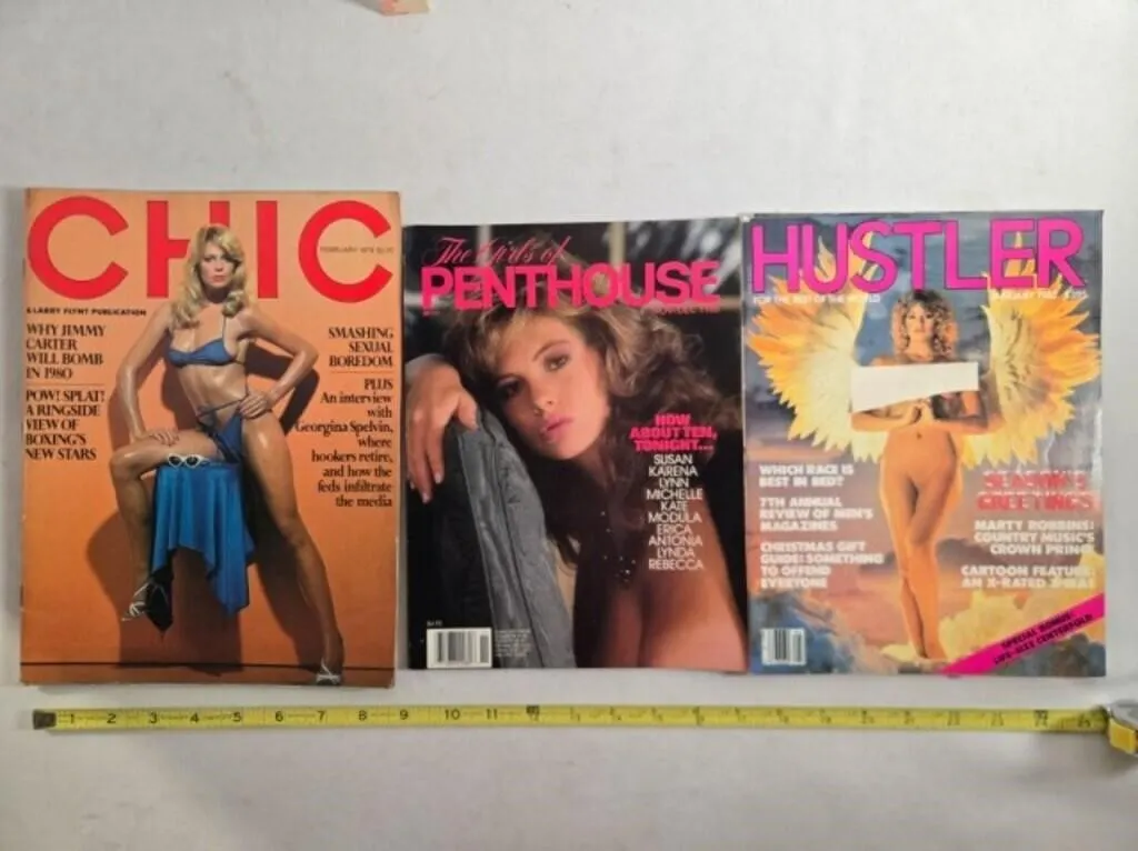 3 Adult magazines: Girls of Penthouse Nov/Dec 1988