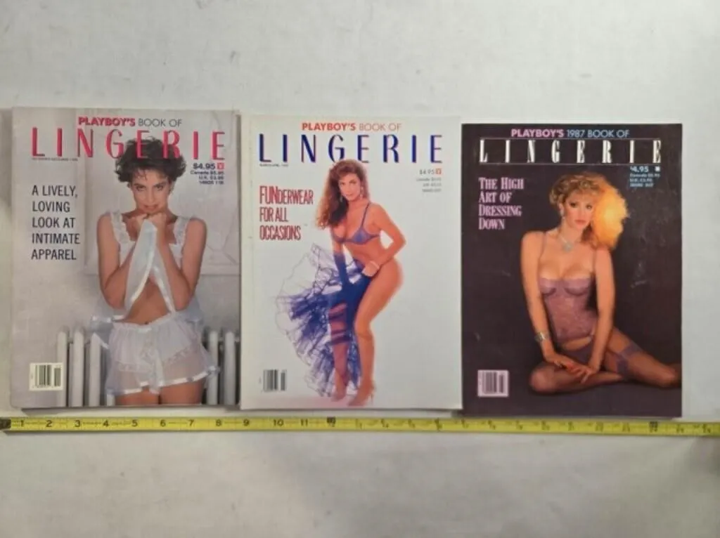 3 Playboy Book of Lingerie Supplements