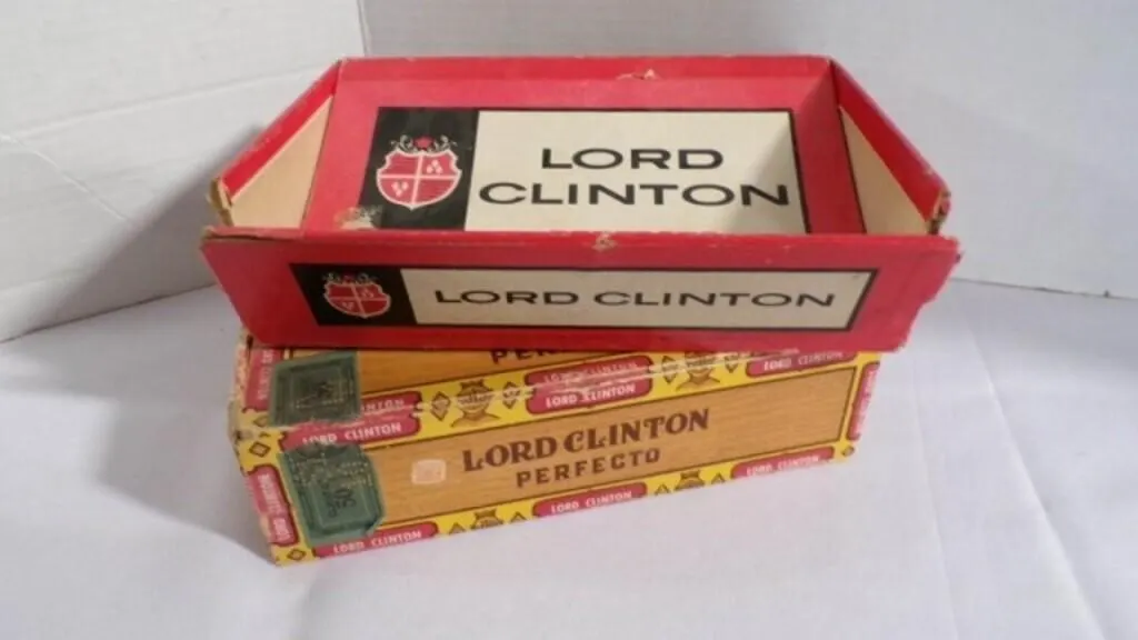 Vintage Boxes of Lord Clinton 50 "Perfecto" Cigars