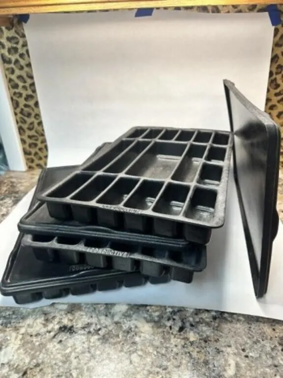 3 Black Conductive Organizing Trays for tools Draw