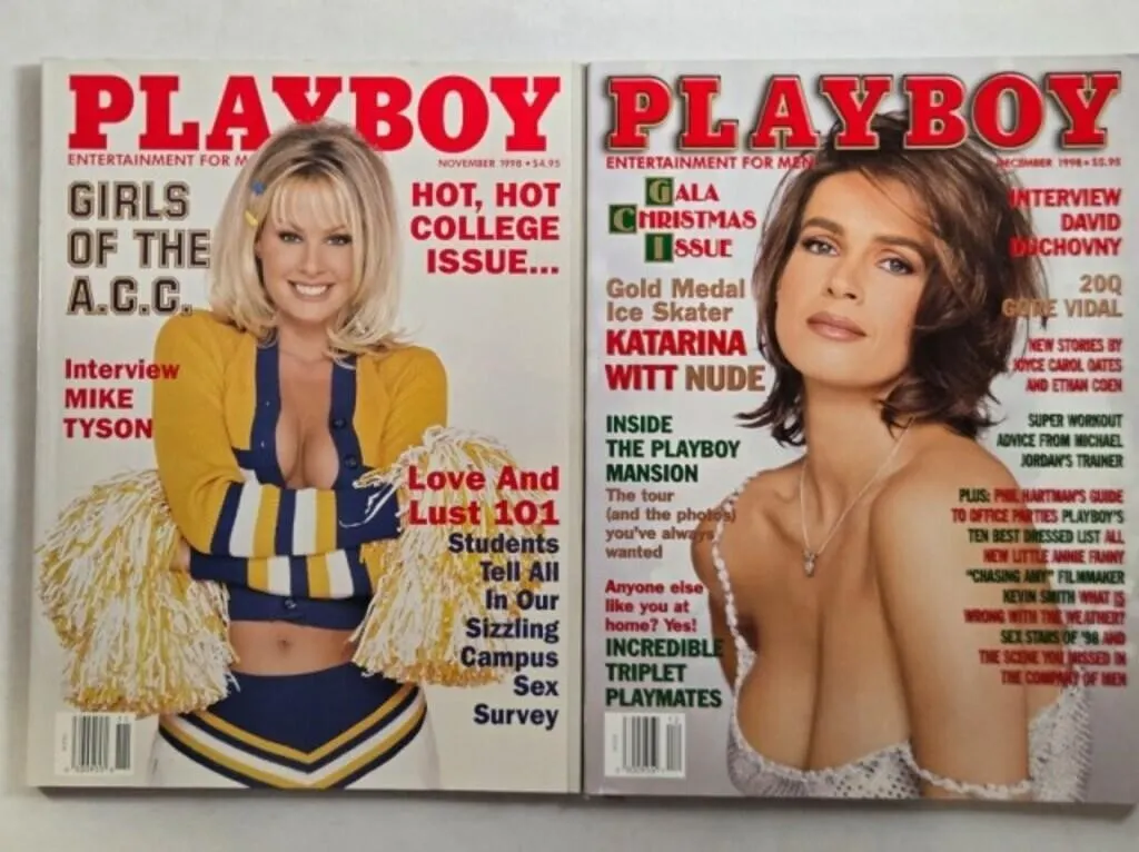 2 Playboy magazines; November & December 1998