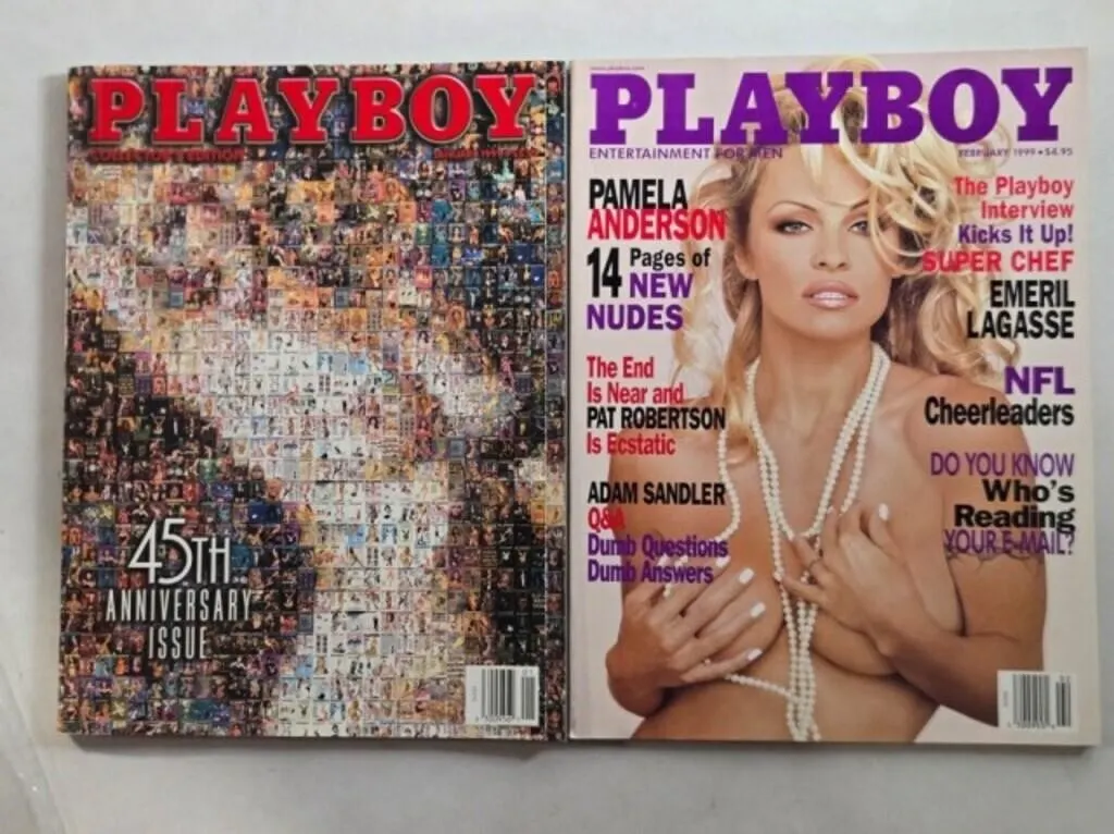 2 Playboy magazines; January & February 1999