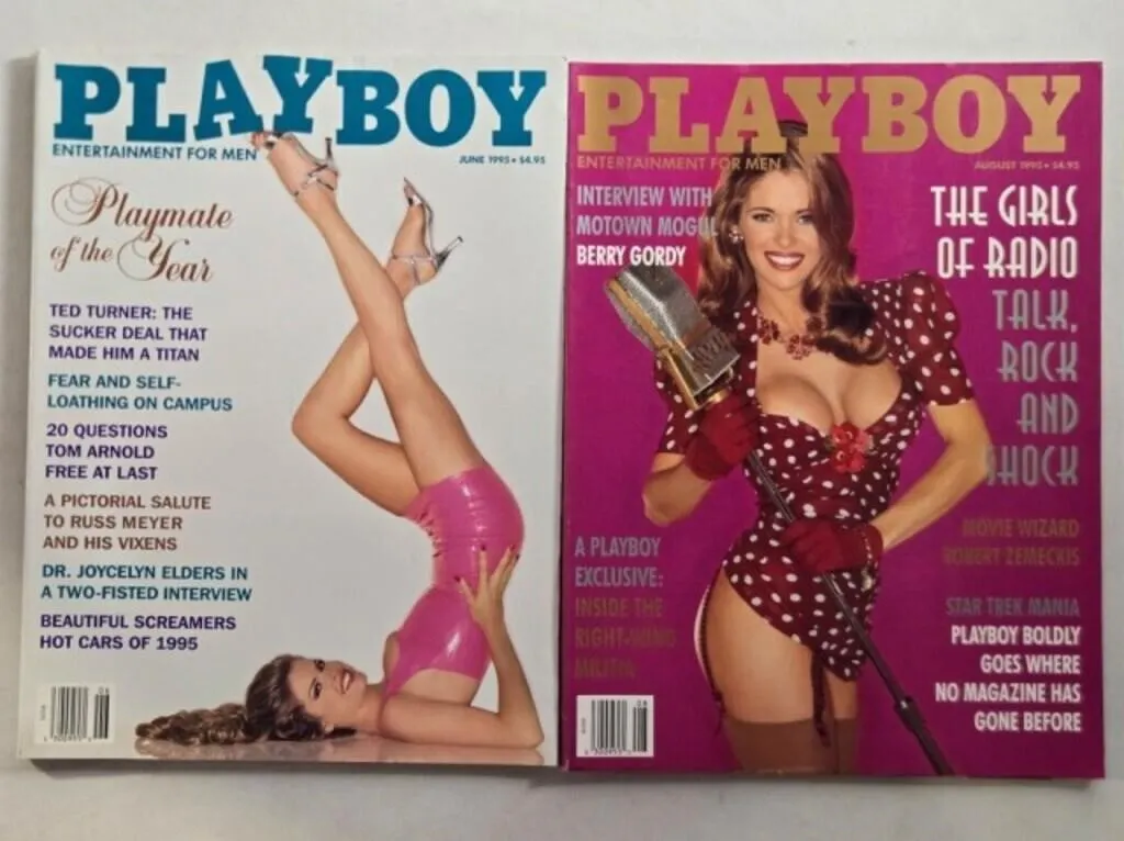 2 Playboy magazines; June & August 1995
