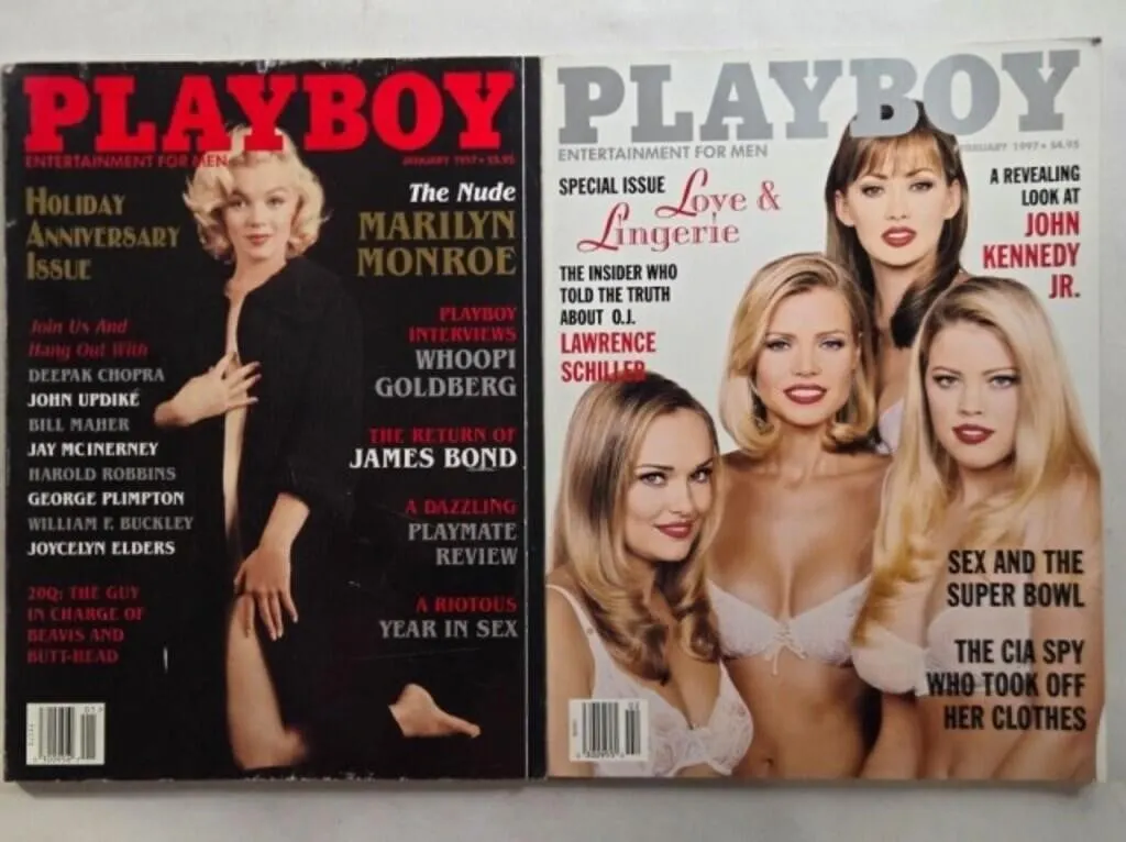 2 Playboy magazines; January & February 1997