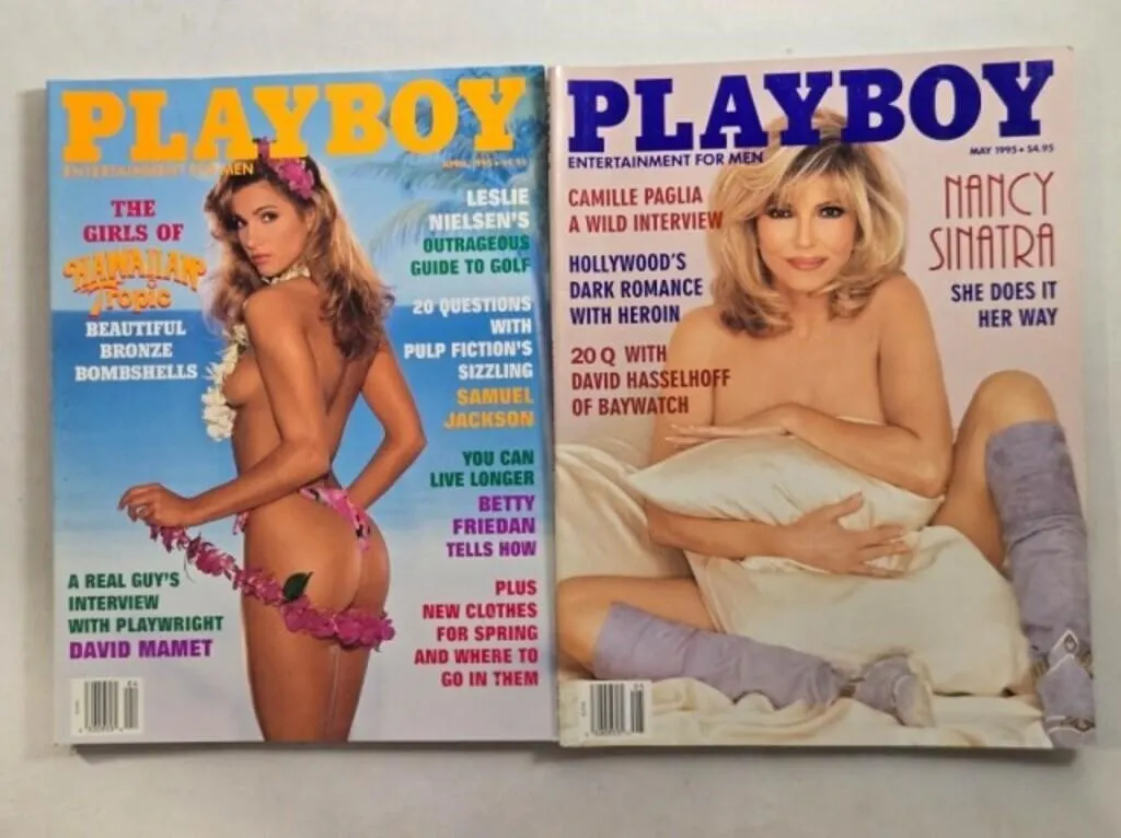 2 Playboy magazines; April & May 1995