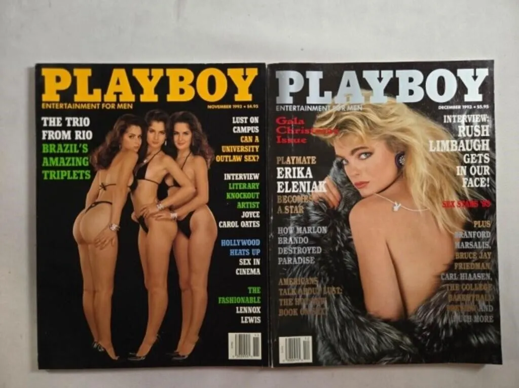 2 Playboy magazines; November & December 1993
