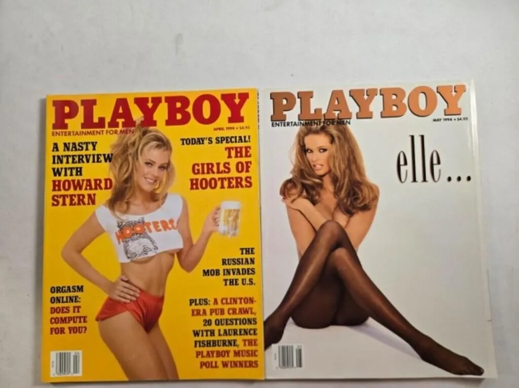 2 Playboy magazines; April & May 1994