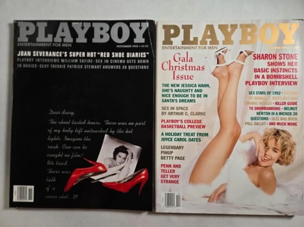 2 Playboy magazines; November & December 1992