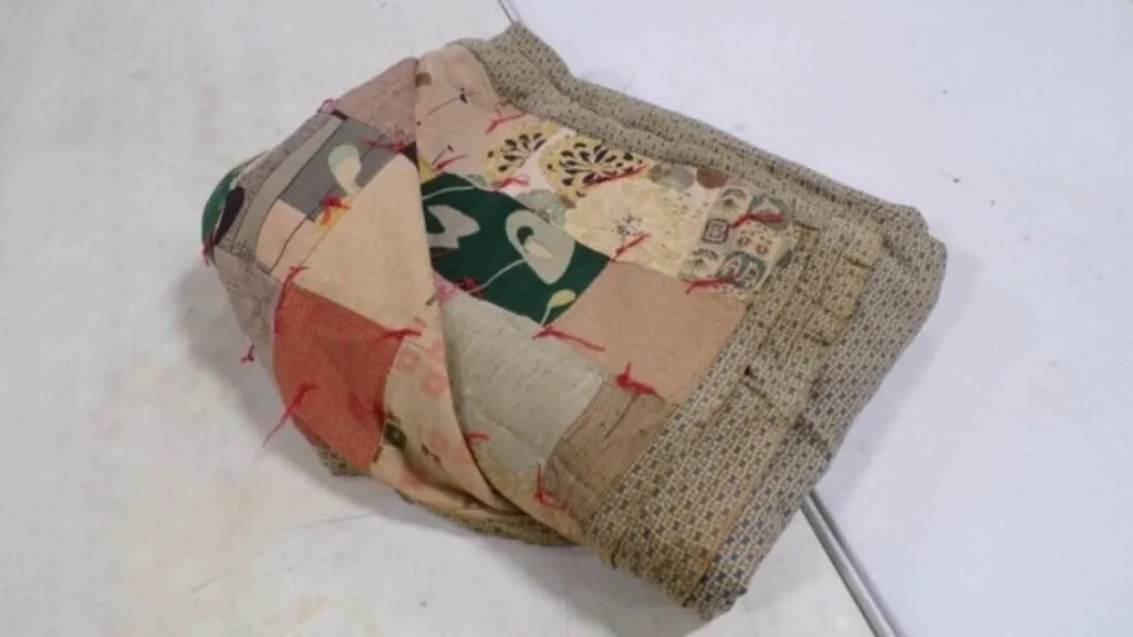 Vintage Machine-Sewn Homemade Patchwork Quilt