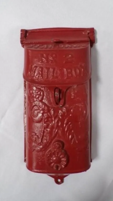 Beautiful Antique Standard No. 2 Cast Iron Mailbox