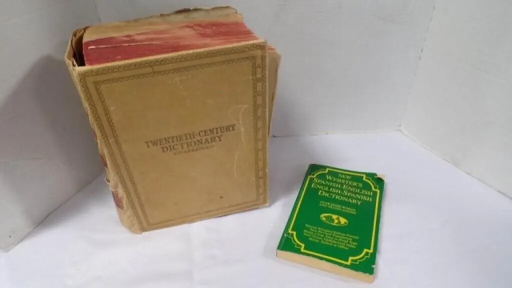Vintage Paperback/Hard Cover Webster Dictionaries