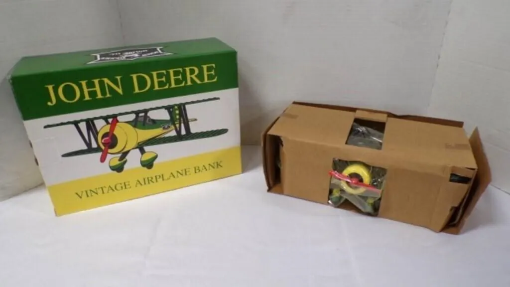 1993 SpecCast John Deere Vintage Airplane Bank
