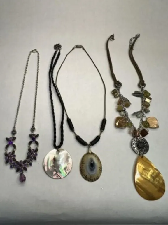 4 Fashion Jewelry Necklaces most 16"