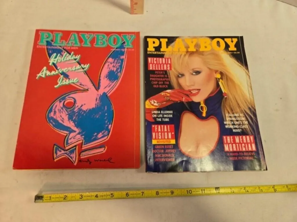 2 Playboy magazines; January & April 1986