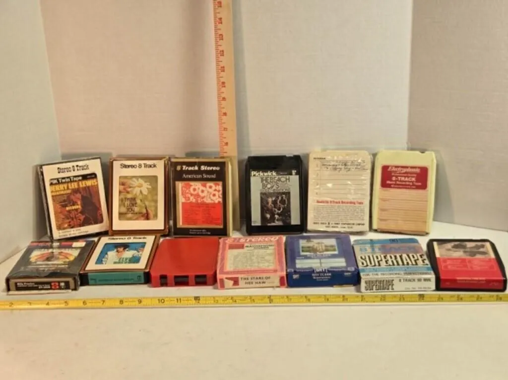 13 8-track tapes; Jerry Lee Lewis; 1970s hits
